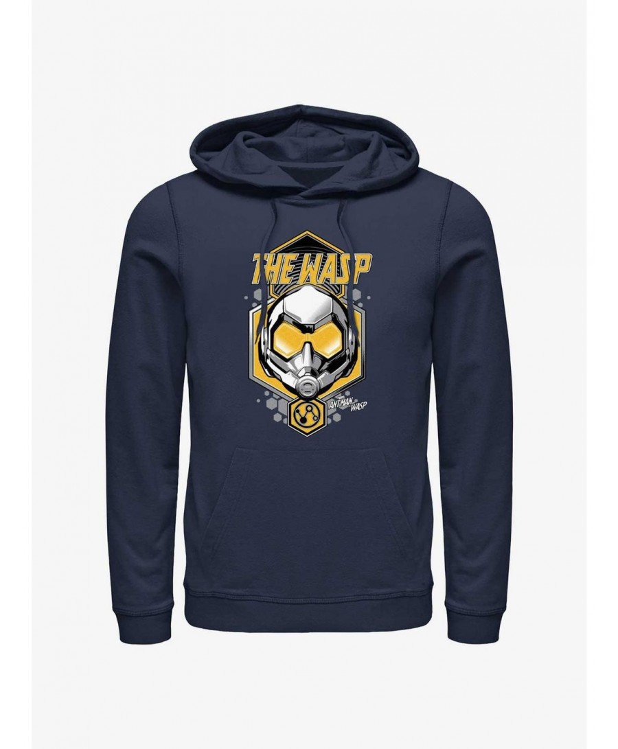 New Arrival Marvel Ant-Man and the Wasp: Quantumania The Wasp Shield Hoodie $14.37 Hoodies
