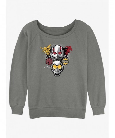 Big Sale Marvel Ant-Man and the Wasp: Quantumania Hero Duo Slouchy Sweatshirt $13.65 Sweatshirts