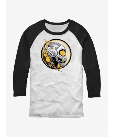 Flash Sale Marvel Ant-Man and the Wasp: Quantumania Wasp Stamp Raglan T-Shirt $11.85 T-Shirts