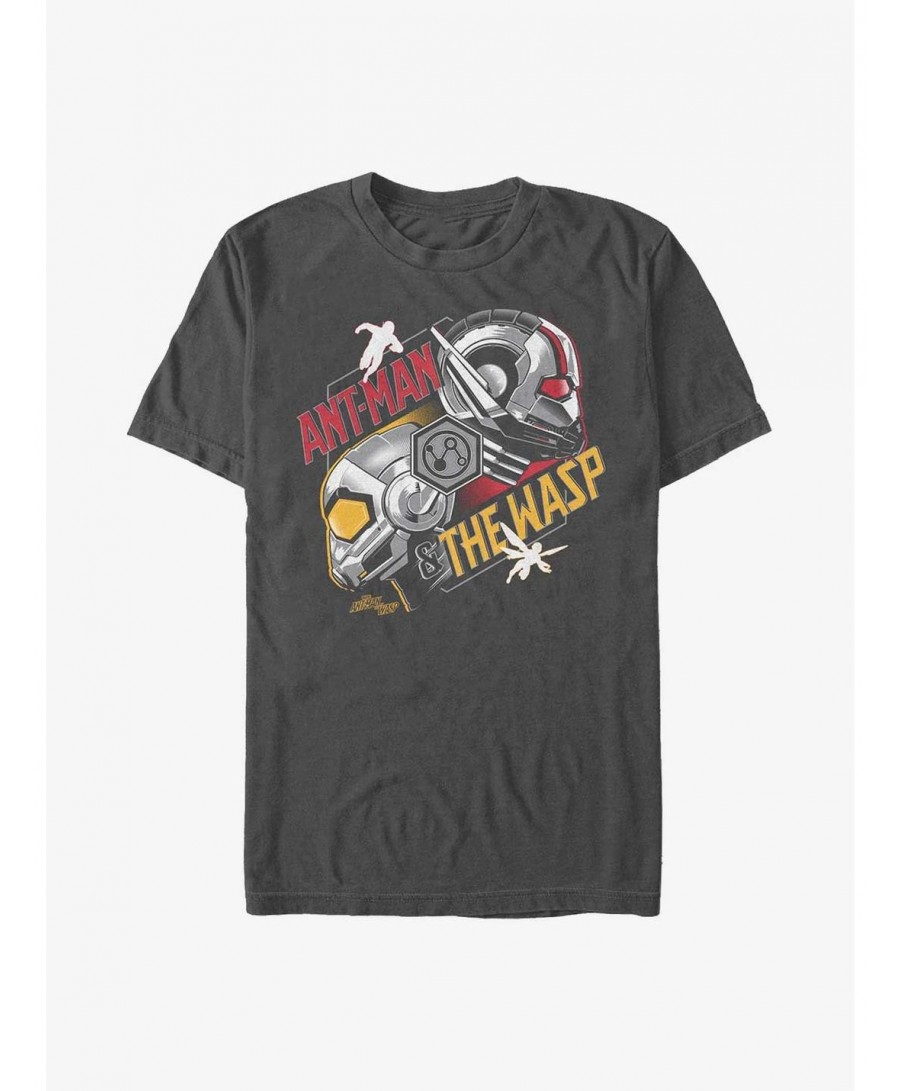 Discount Sale Marvel Ant-Man And The Wasp Helmets T-Shirt $11.23 T-Shirts