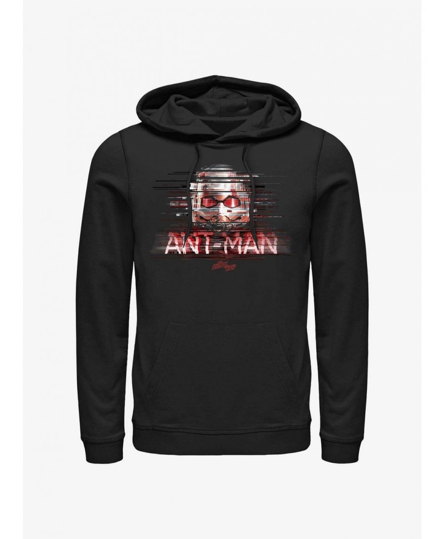 Fashion Marvel Ant-Man and the Wasp: Quantumania Ant-Man Glitch Hoodie $20.65 Hoodies