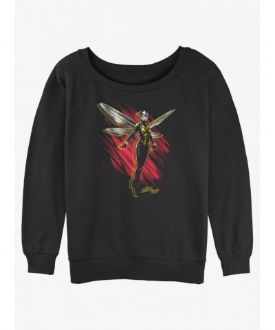 Festival Price Marvel Ant-Man and the Wasp: Quantumania Wasp Wings Slouchy Sweatshirt $15.13 Sweatshirts