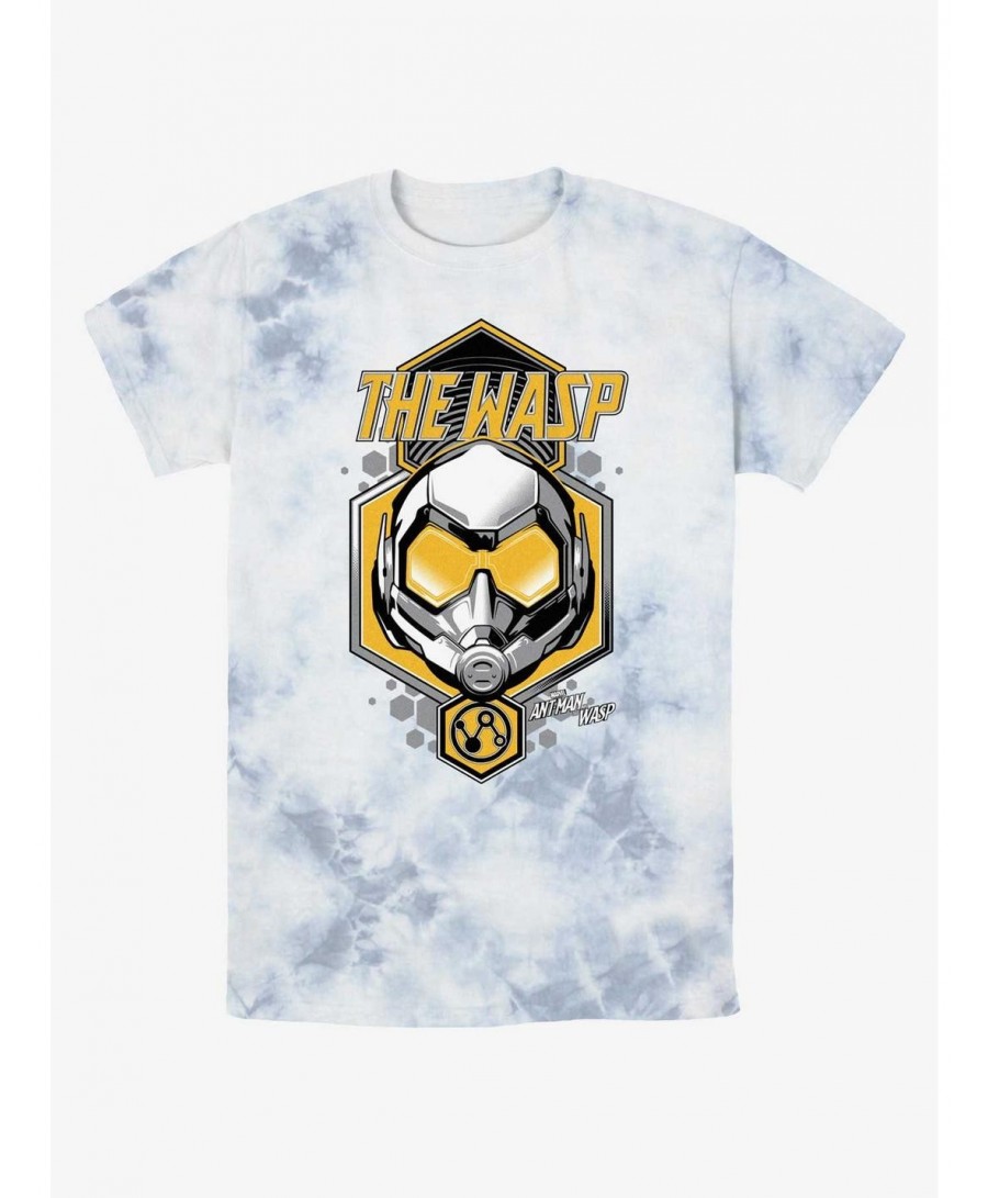 Limited-time Offer Marvel Ant-Man and the Wasp: Quantumania The Wasp Shield Tie-Dye T-Shirt $11.14 T-Shirts