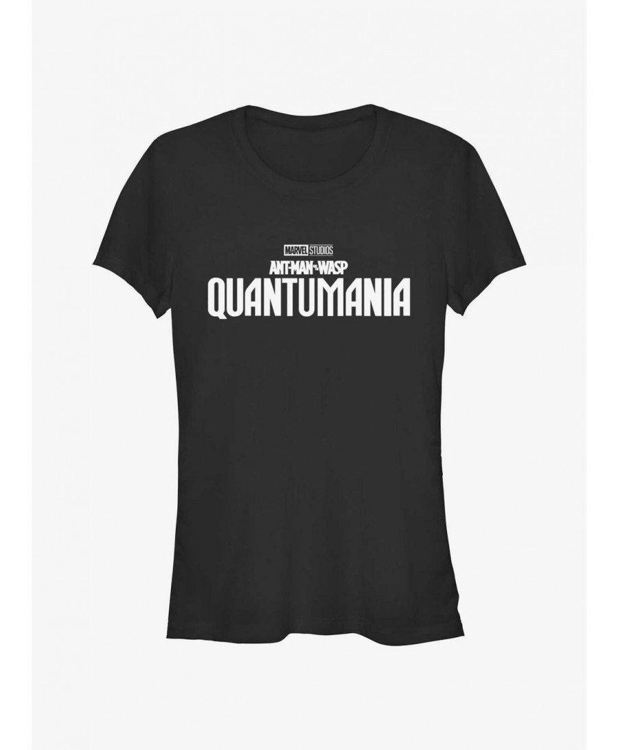 Exclusive Marvel Ant-Man and the Wasp: Quantumania Logo Girls T-Shirt $8.22 T-Shirts