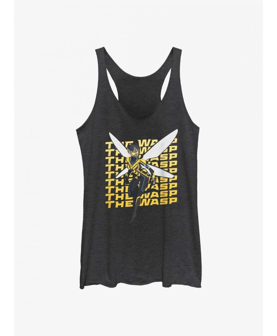 Huge Discount Marvel Ant-Man and the Wasp: Quantumania Wasp Action Pose Girls Tank $8.03 Tanks