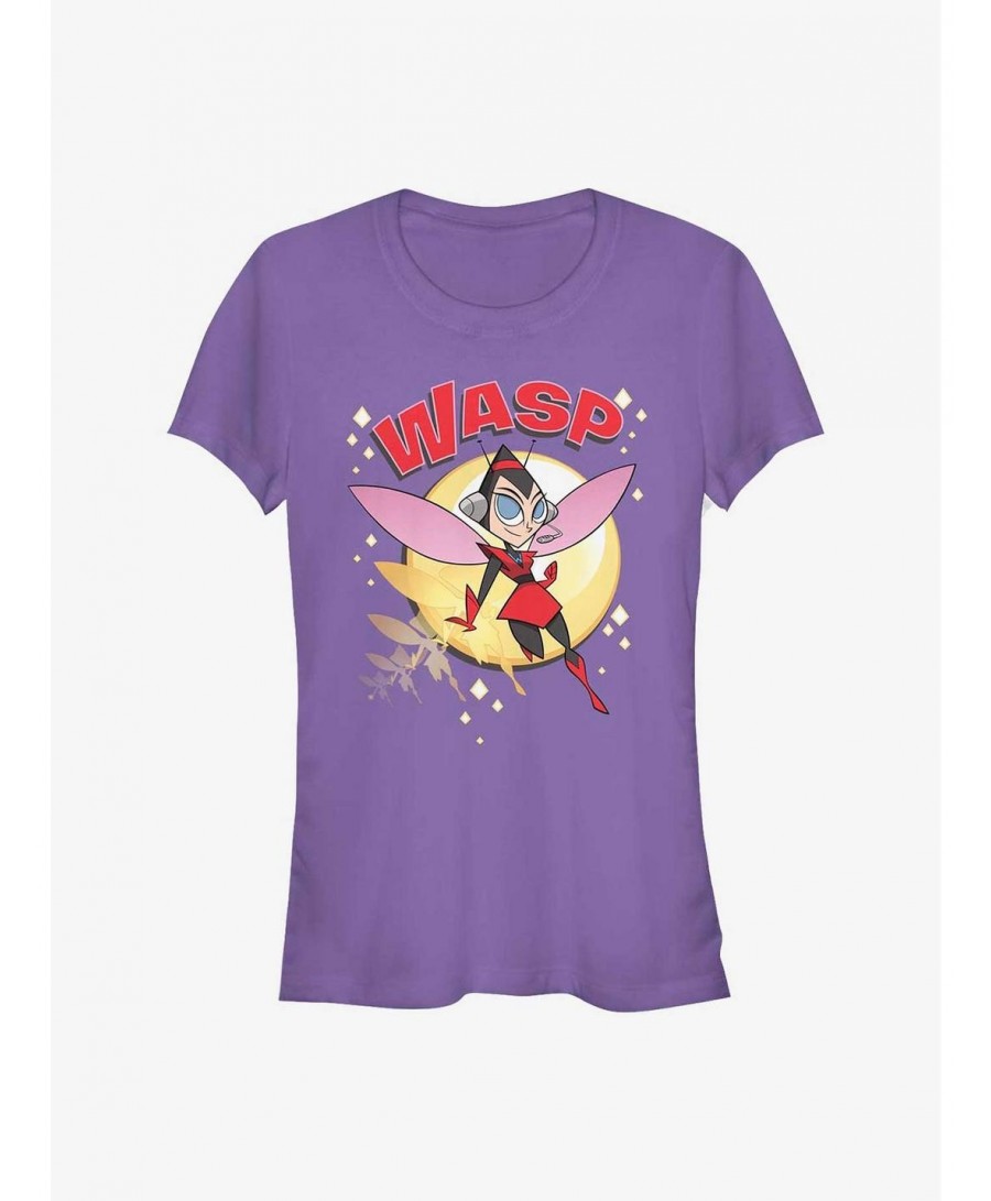 Bestselling Marvel Ant-Man Wasp Retro Zoom Girls T-Shirt $9.71 T-Shirts