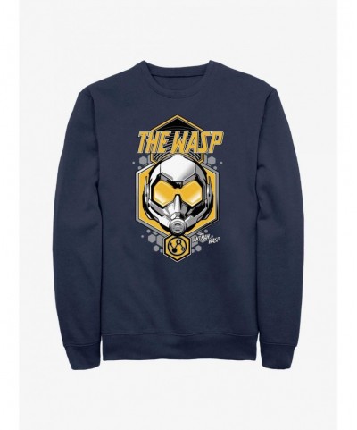 Limited-time Offer Marvel Ant-Man and the Wasp: Quantumania The Wasp Shield Sweatshirt $16.97 Sweatshirts