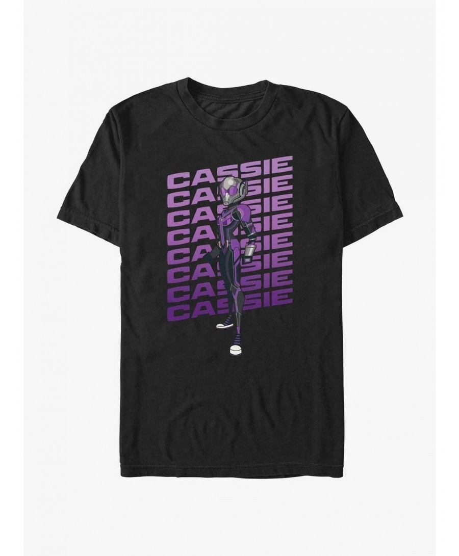 Limited-time Offer Marvel Ant-Man and the Wasp: Quantumania Cassie Name Stacked Extra Soft T-Shirt $8.97 T-Shirts