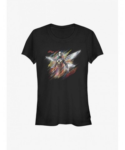 Exclusive Price Marvel Ant-Man Wasp Stripes Girls T-Shirt $10.46 T-Shirts