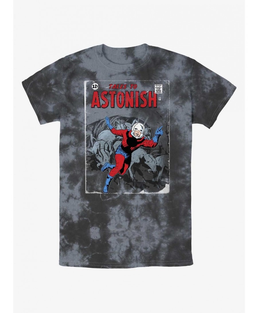 Flash Deal Marvel Ant-Man Ant Tales Comic Cover Tie-Dye T-Shirt $8.03 T-Shirts