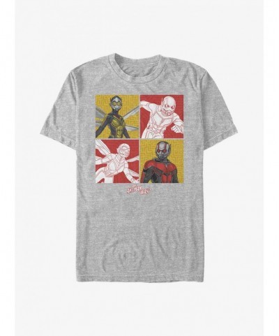 Flash Deal Marvel Ant-Man And Wasp Foursquare T-Shirt $7.41 T-Shirts