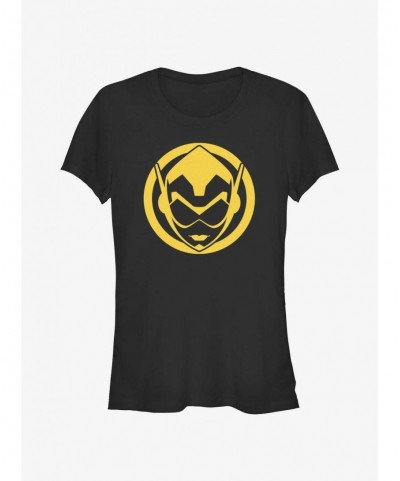Trendy Marvel Ant-Man and the Wasp: Quantumania Wasp Sigil Girls T-Shirt $10.46 T-Shirts