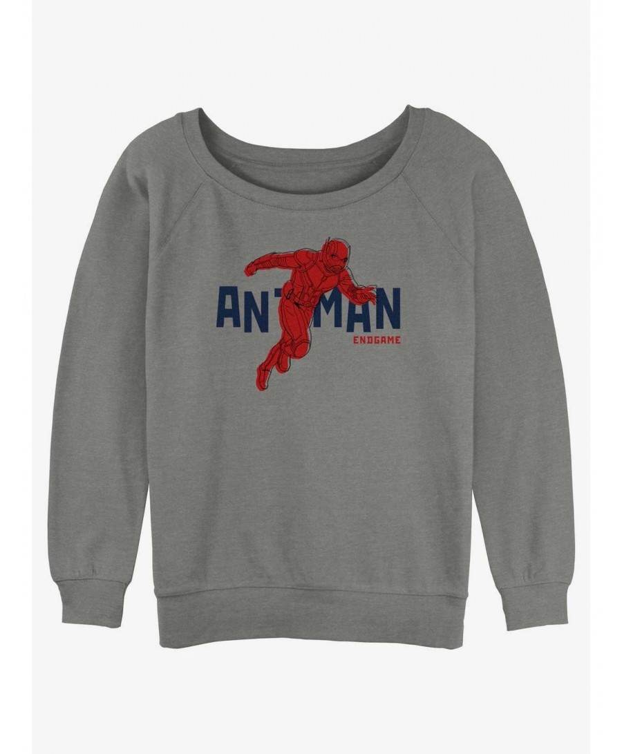 Big Sale Marvel Ant-Man Text Pop Ant-Man Slouchy Sweatshirt $11.44 Sweatshirts