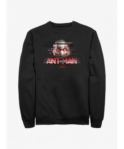 Sale Item Marvel Ant-Man and the Wasp: Quantumania Ant-Man Glitch Sweatshirt $14.76 Sweatshirts