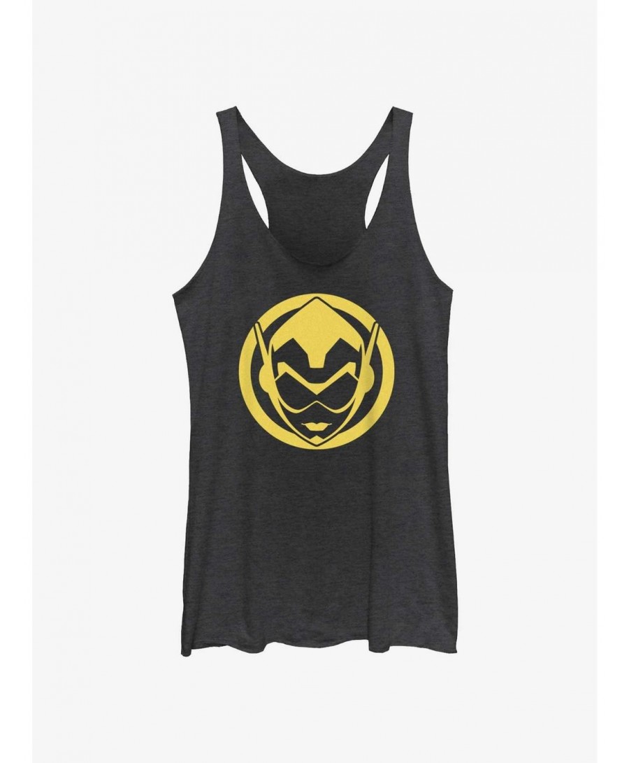 Sale Item Marvel Ant-Man and the Wasp: Quantumania Wasp Sigil Girls Tank $9.07 Tanks