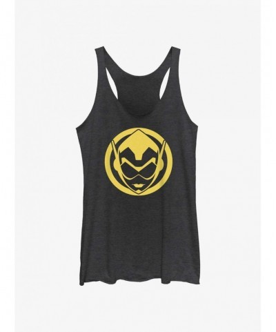 Sale Item Marvel Ant-Man and the Wasp: Quantumania Wasp Sigil Girls Tank $9.07 Tanks
