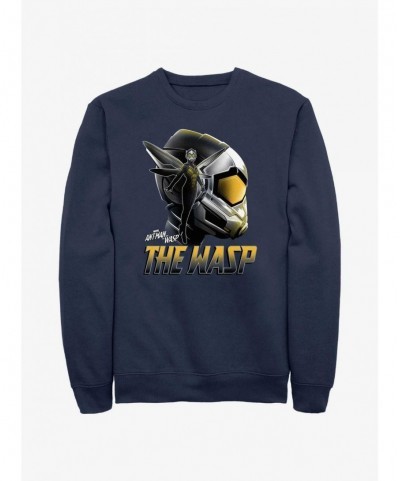 Pre-sale Marvel Ant-Man and the Wasp: Quantumania The Wasp Silhouette Sweatshirt $12.55 Sweatshirts