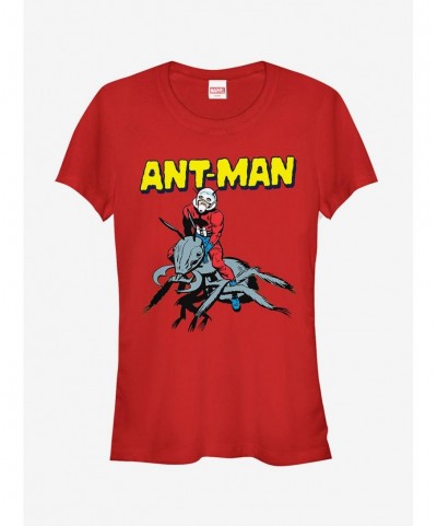 Hot Sale Marvel Ant-Man Vintage Ant Rider Girls T-Shirt $8.22 T-Shirts
