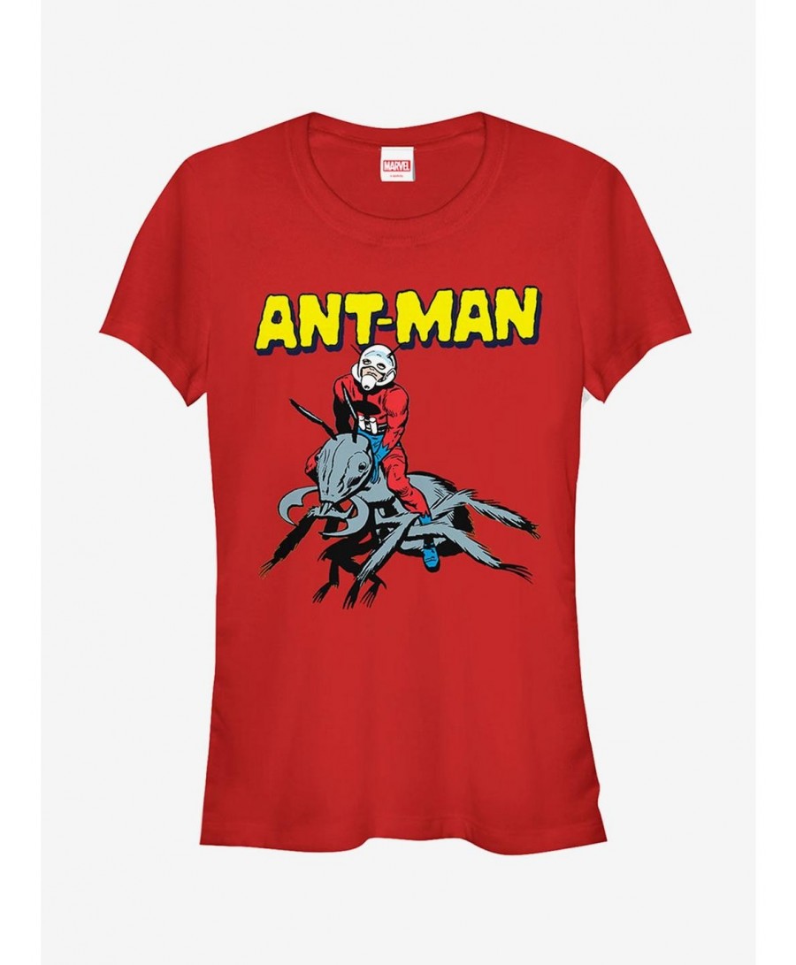 Hot Sale Marvel Ant-Man Vintage Ant Rider Girls T-Shirt $8.22 T-Shirts