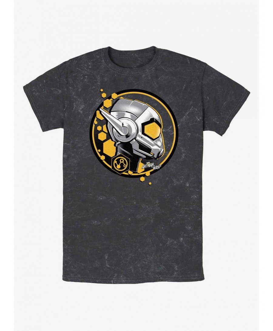Pre-sale Discount Marvel Ant-Man and the Wasp: Quantumania Wasp Stamp Mineral Wash T-Shirt $12.17 T-Shirts